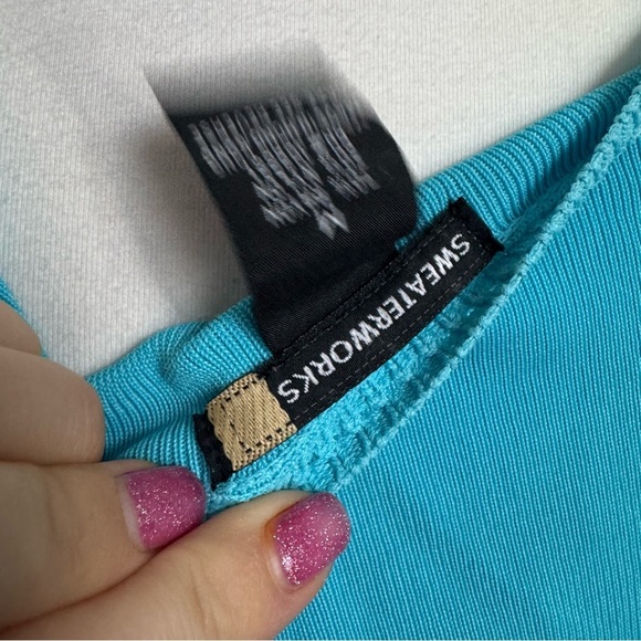 Vintage Beaded Sequin Tank Top Ocean Coral Reef Bejeweled Y2K Mermaidcore M - Picture 7 of 8